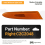 Reflector de parachoques derecho para Jaguar XJ X350 4