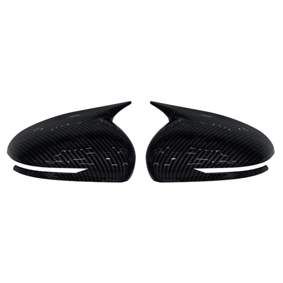 Car Rearview Side Mirror Cover For Genesis G70 2017-2023 Carbon Fiber Light 4713733658795
