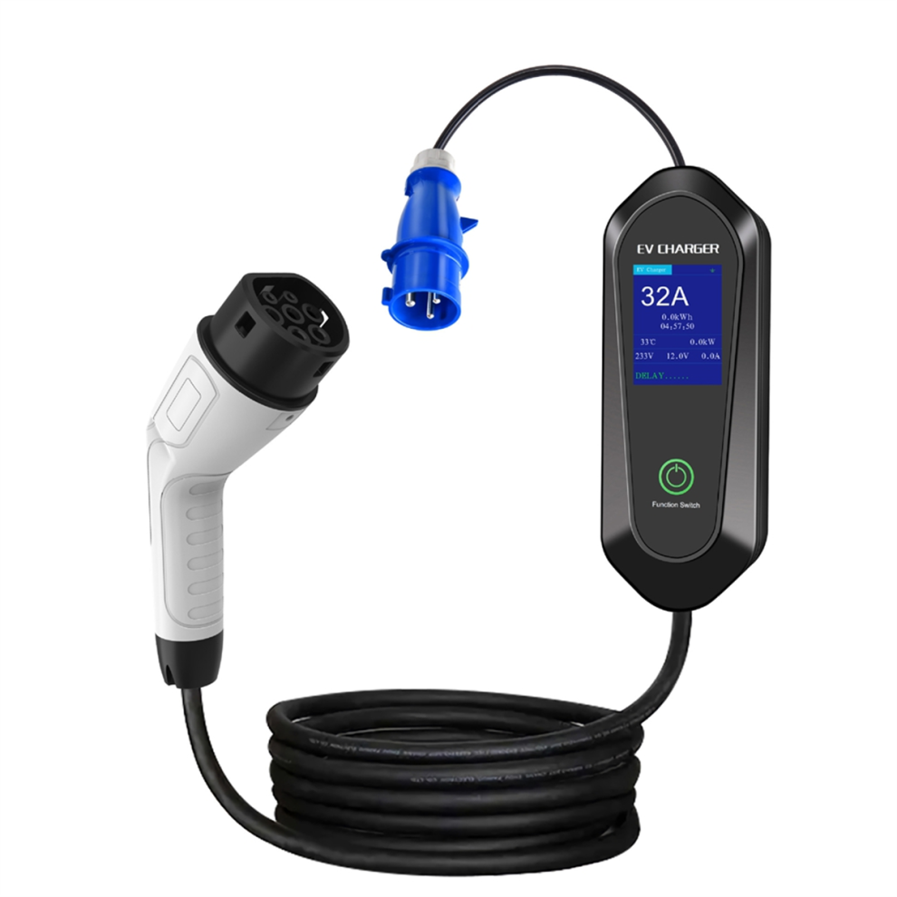 7KW 32A 1Phase Portable EV Charger Electric Car Charger