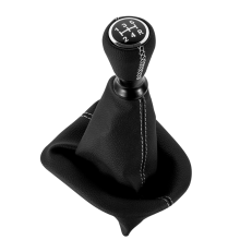 Capa protetora contra poeira para alavanca de câmbio de couro sintético para Peugeot