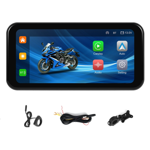 Μοτοσικλέτα DVR Οθόνη πλοήγησης αυτοκινήτου Android Auto Monitor