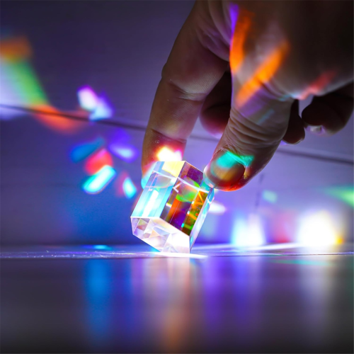Prisma de dispersão óptica RGB X-Cube de 1,2 polegadas para ensino de física 1
