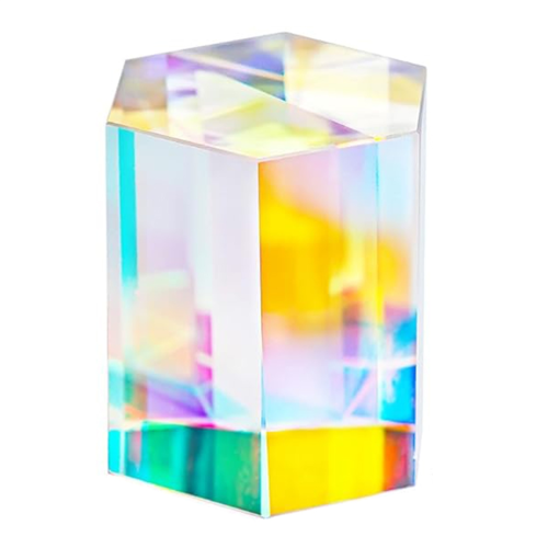 Prisma de dispersão óptica RGB X-Cube de 1,2 polegadas para ensino de física
