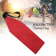 Safety Travel Flag for Kayak Canoe Towing - Red, 19.5cm Webbing