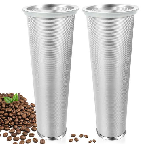 2 PCS Cold Brew Coffee Filter,Water Filter, Wide Mouth Mason Jar 64oz