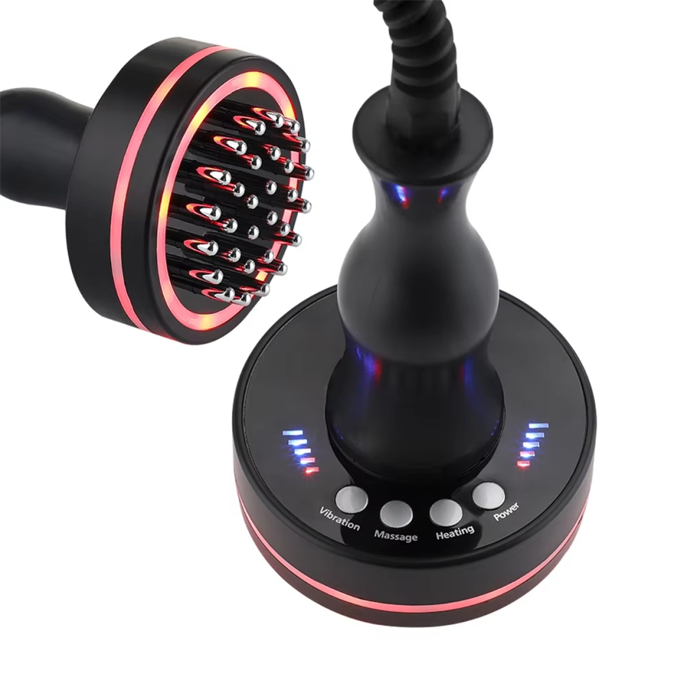 Spazzola Elettrica Per Massaggio Dei Meridiani Con Riscaldamento Per Bruciare I Grassi E Gua Sha-image