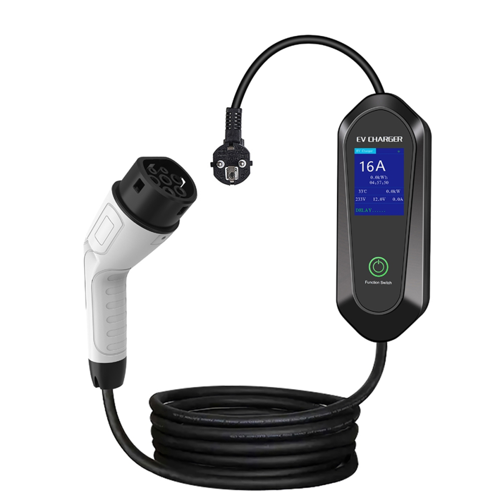 3.5Kw Portable Ev Charger Type2 Plug Connector 16A Eu Plug 4713733669692
