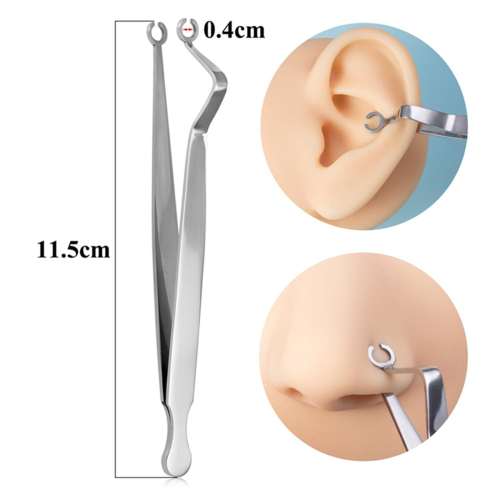 Oor-neuspiercingklemmen, neustussenschotpiercing-piercingtool 2