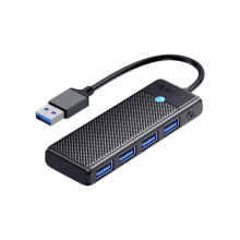 ORICO 4-i-1 USB 3.0 Hub Splitter 5Gbps til PC/Bærbar