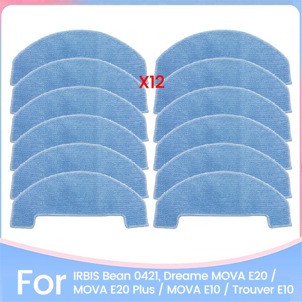 12 Pezzi Di Panni Per Mocio Dreame Per Irbis Bean 0421 Pezzi Di Ricambio 12 Pezzi
