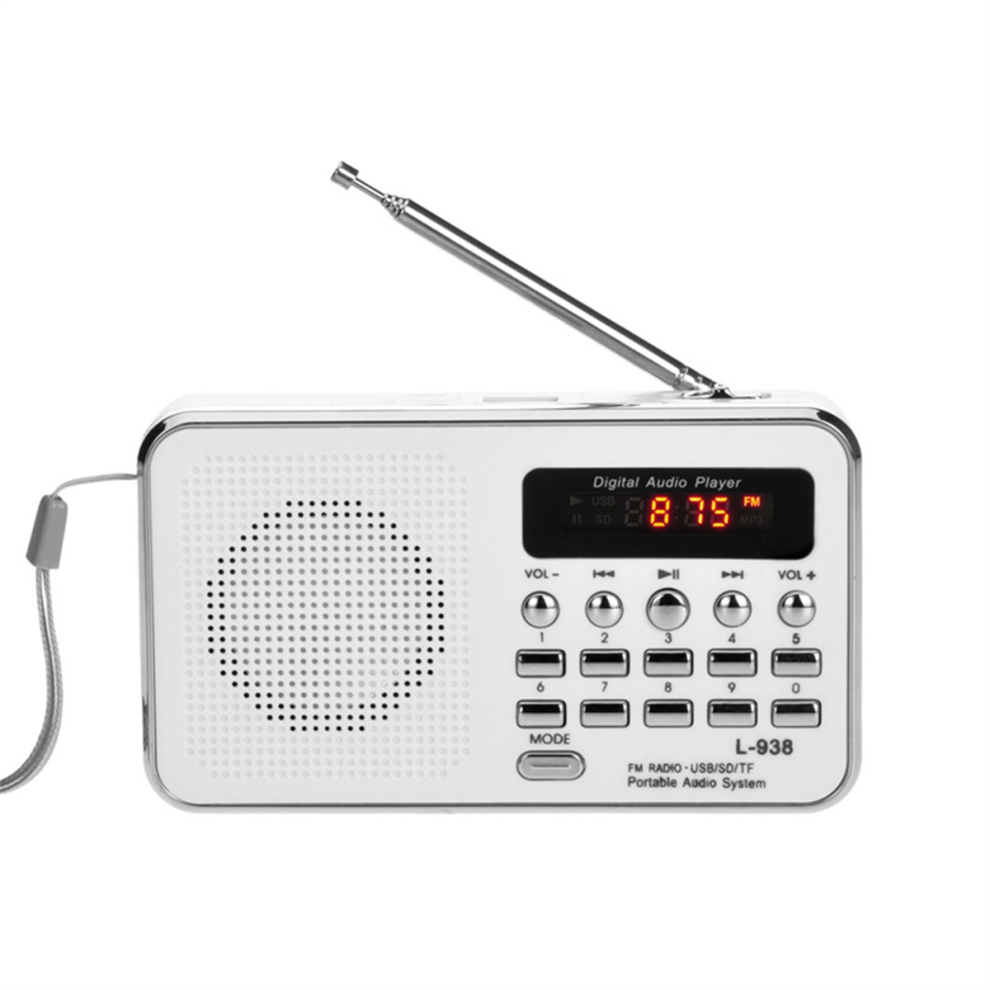 L-938 Mini Fm Radio Digital Portable Stereo Speaker Mp3 Audio Player 4713733678083