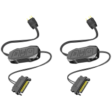 2 stk. 5V 3-bens ARGB-controller SATA Mini RGB-controller 3-bens hub