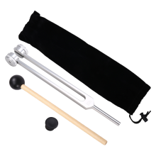 Diapasão de 95 Hz com martelo e base para cura sonora/ioga