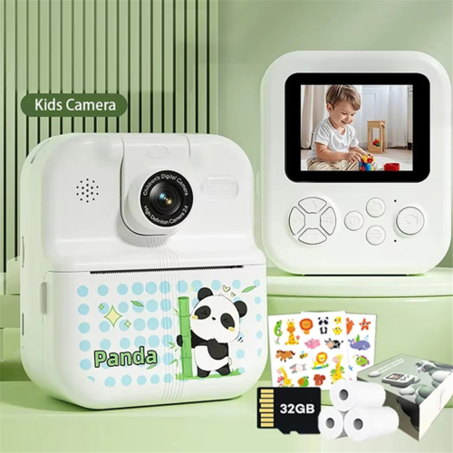 Kindercamera Leuke camera Fotoprinter Digitale kinderdinosaurus 1