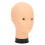 Mannequin Head for Makeup Training Bald Black Base Wig Display No Makeup 14