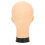 Mannequin Head for Makeup Training Bald Black Base Wig Display No Makeup 6