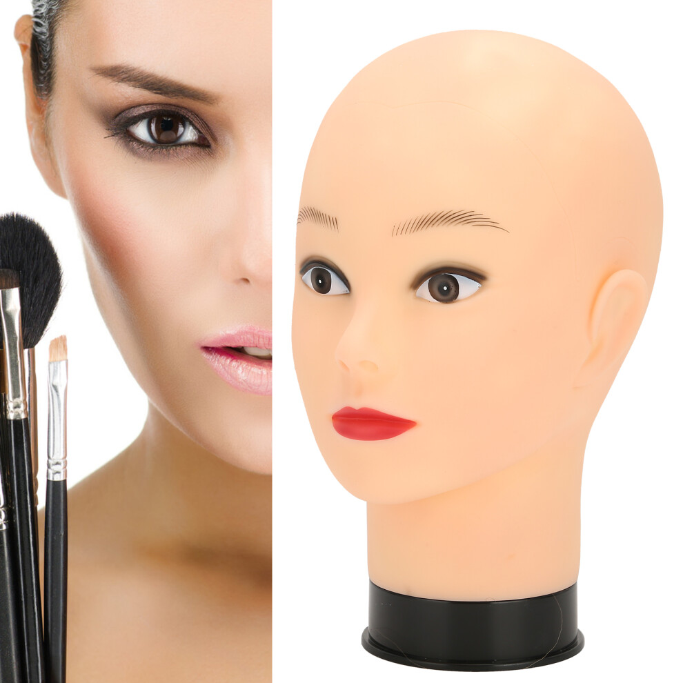Mannequin Head for Makeup and Wig Display Black Base Practice Hat Included