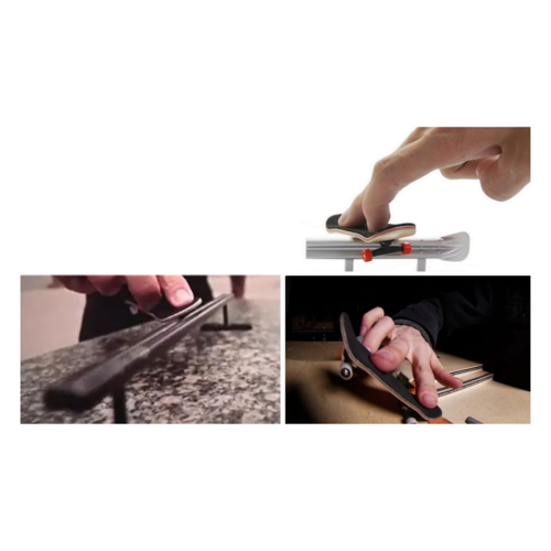 Mini Finger Skateboard Gribebræt Farverig Skatepark 2