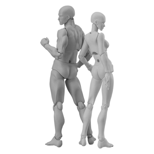 Artikuleret actionfigurmodel til stopmotion og tegning B