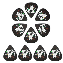 10 stk. originale guitarplektre, gave til musikelskere