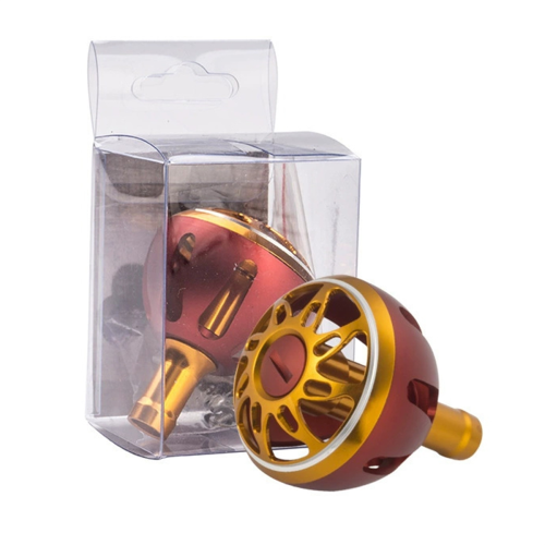 Roda de pesca com cabo redondo e cabo de metal para linha de pesca 1