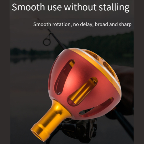 Roda de pesca com cabo redondo e cabo de metal para linha de pesca 2