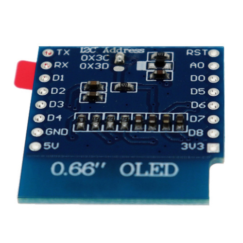 Tela OLED branca de 0,66 polegadas 64x48 16 pinos SSD1306-Drive sem placa 1