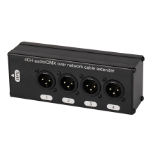 4-Channel XLR to RJ45 Ethercon Cable for Stage/Lighting