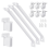 12 Inch Wire Shelf Brackets Set,Suitability for Wardrobe 1