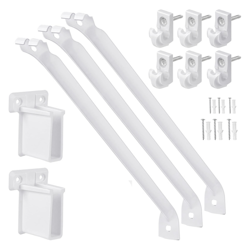 12 Inch Wire Shelf Brackets Set,Suitability for Wardrobe