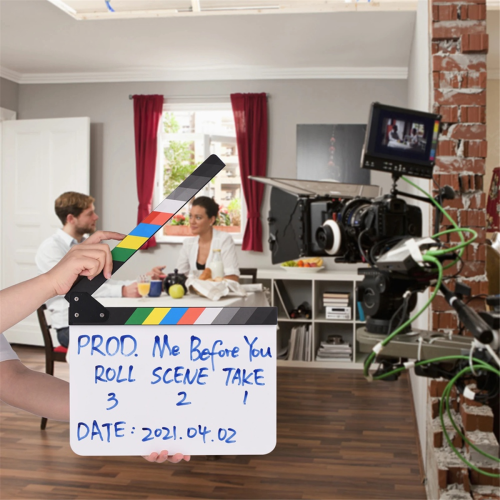 Νέο Clapboard για ταινίες, Clapper Board για σκηνοθέτες, Dry Erase 12 x 9 ίντσες 2