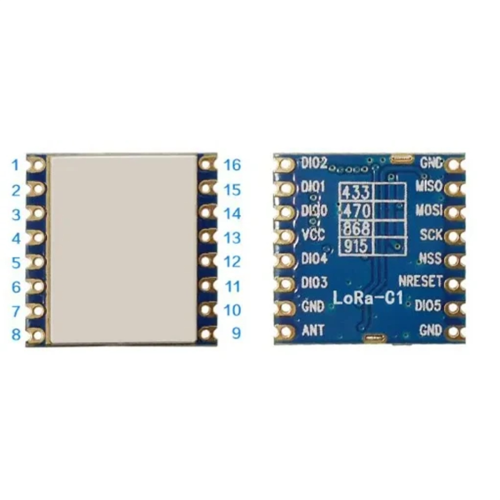 4 stk./parti LoRa1278-C1 RF-transceivermodul 433 MHz 1