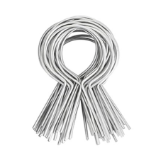 100 peças de abraçadeiras de aço galvanizado para postes de cerca, B