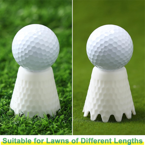 8 Tees de golfe com altura de 1/4 a 2 polegadas para prática em casa