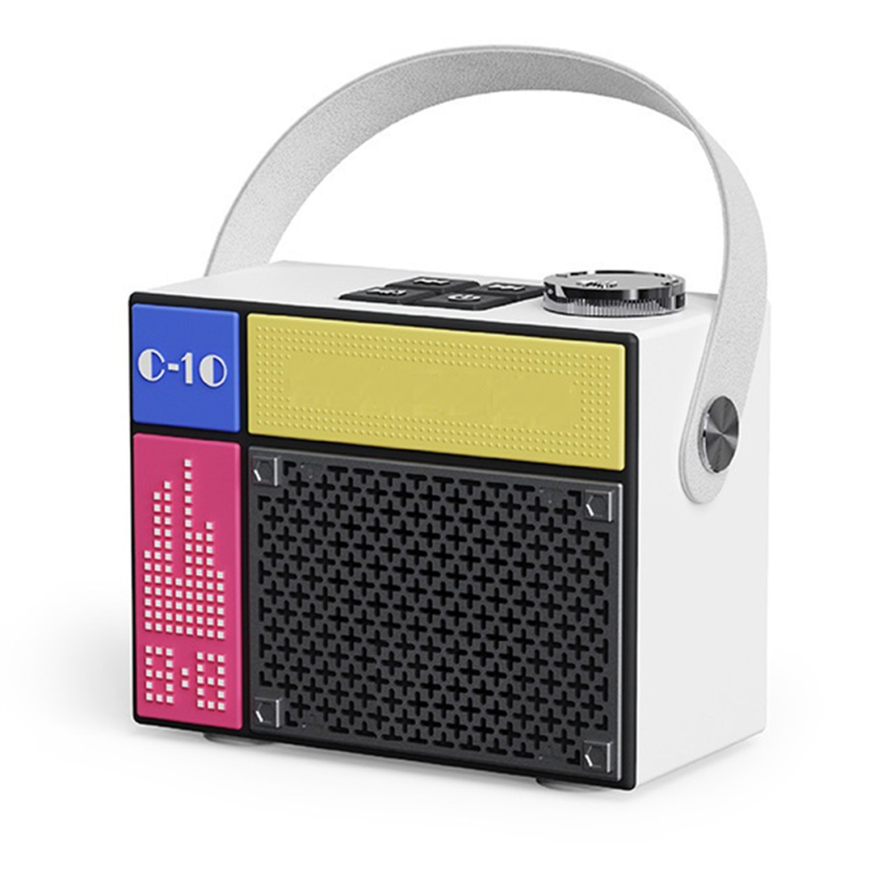 Portable Bluetooth Speaker Rechargeable Wireless Speaker White 4713502889009