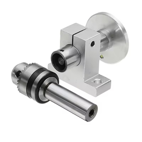 Cabeçote central de torno com mandril - Acessórios DIY para mini torno 1