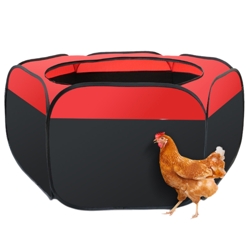 Chicken Brooder Box for Chick Initiate Kit, Chick Brooder Pen Red 2