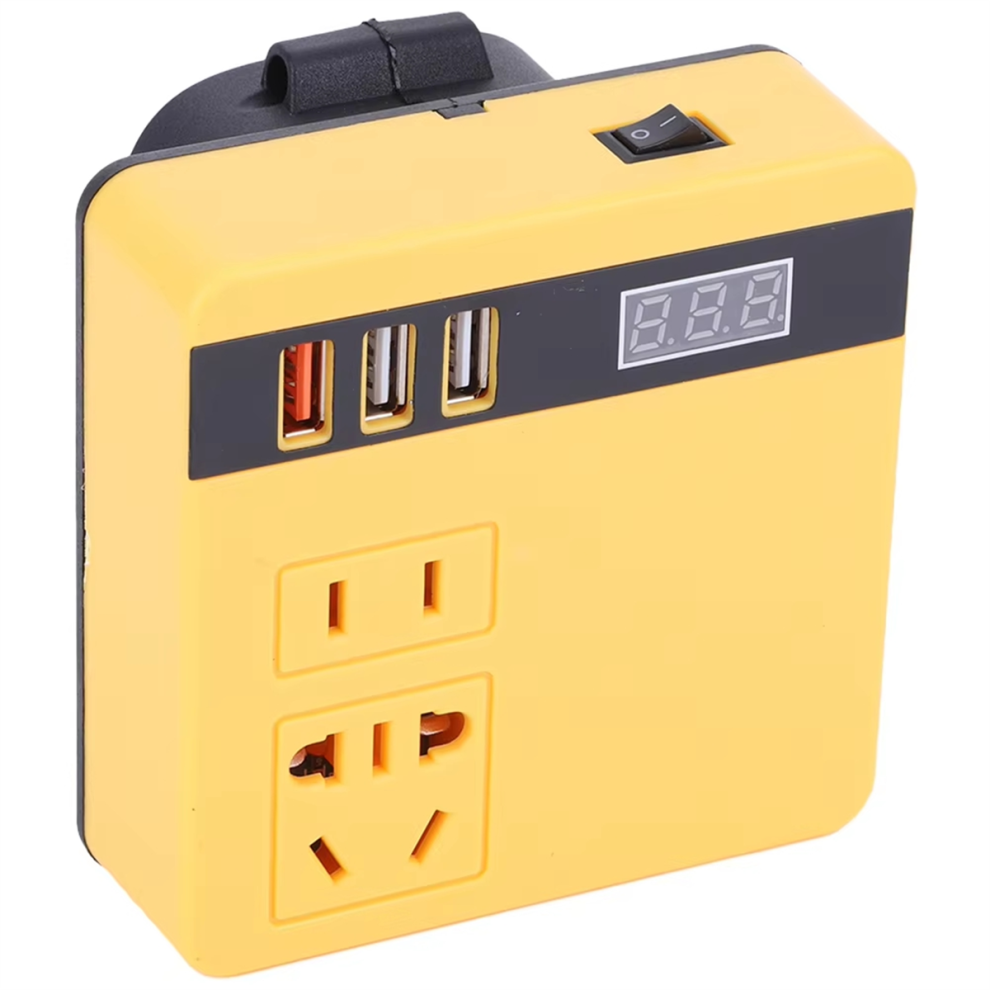 120W Lithium-Ionbatterijomvormer Voor Dewalt-Omvormer (Geel)-image