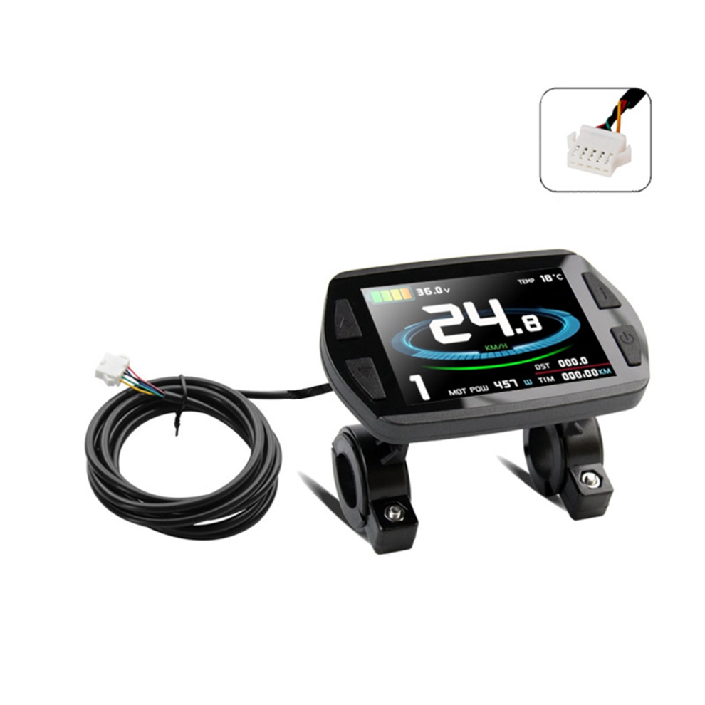 Kt-8Yu Kt Ebike Color Lcd Display Meter 24V 36V 48V Sm Connection 4713502892337