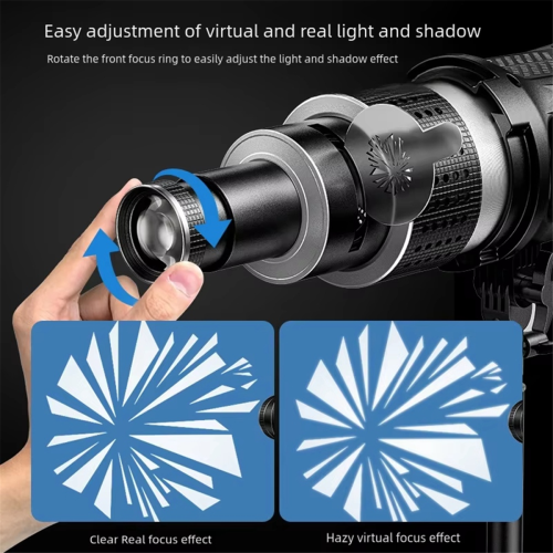 Lente cônica Bowens Mount Flash Snoot para modelagem de vídeo 2
