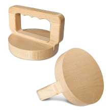 Puupalikkapainatus Mukavat ergonomiset kahvat 2 kpl pakkaus
