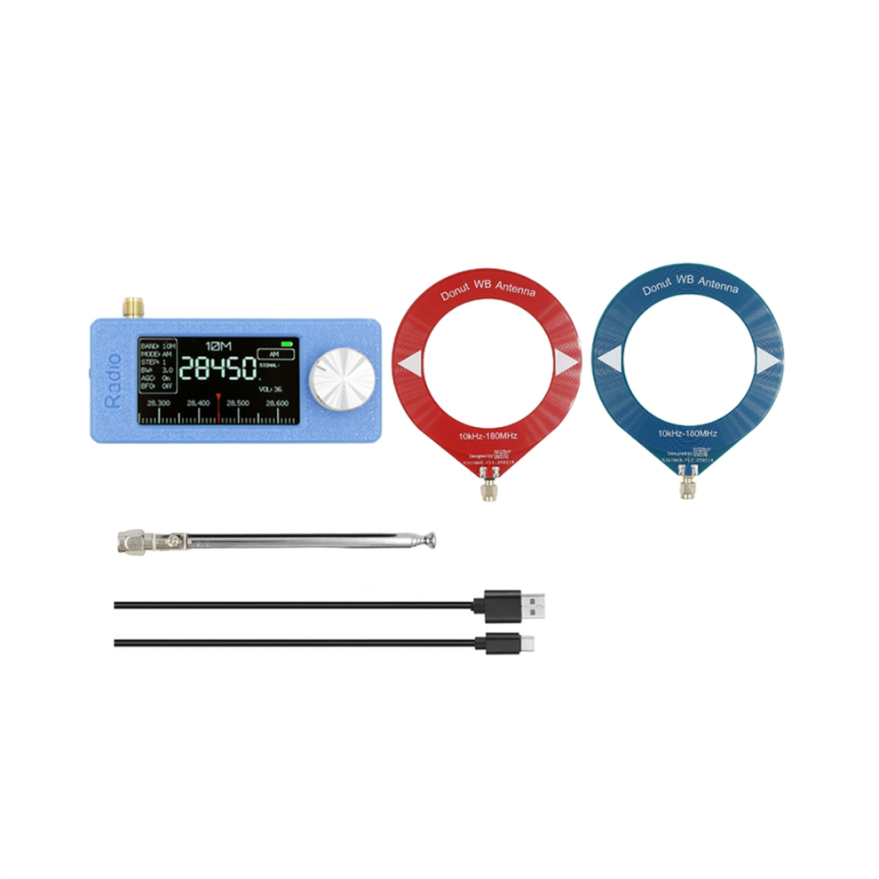 Photos - Radio / Clock Markenlos SI4732 Full Band Radio 10Khz-180Mhz, Mini Pocket Radio USB, AM, FM, 