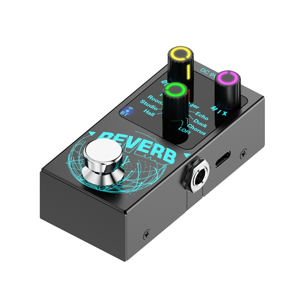 Guitar Digital Reverb Pedal Built-in 9Digital Reverb Accessories-image-OPC-PJ7YFKF-NEW