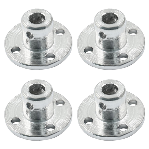 4 Pcs 5mm Metal Flange Shaft Coupling Rigid Flange Coupling