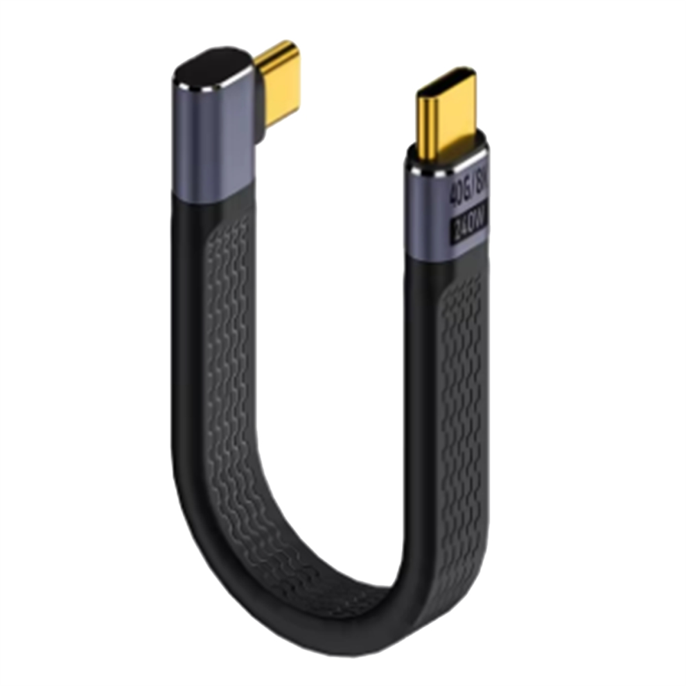 Usb4 Elbow Short Cable 13.5Cm Type C Cable 40Gbps Pd240w 4713502897943