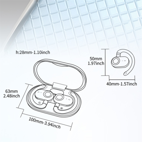 JM18 Ear-Hook Translation Earphones,Open-Type Ear-Hook black 1