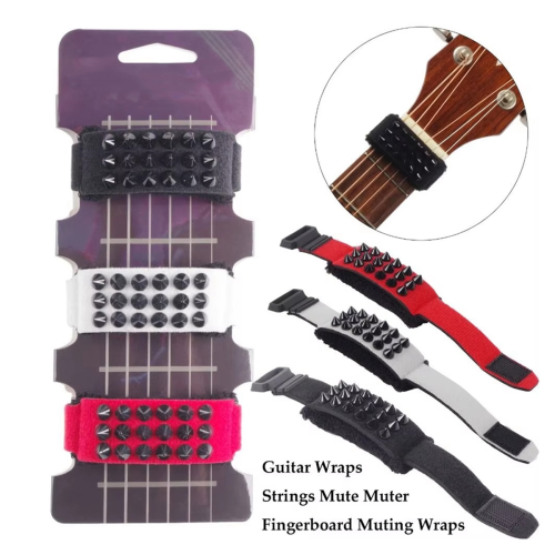 Rockhouse 3PCS Guitar Wraps Strings String Mute Strap 1