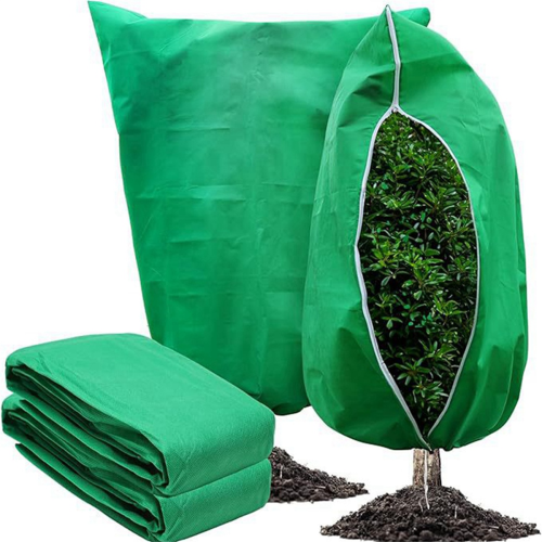Plant Mulch for Antifreeze Protection, Zipper Pull Rope,Bushcoat 1