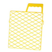 Farbfilter Klein Farbgitterplatte Farbtablett Malen Liner für Farbwannen - 10x10cm Gelb Eimer Malzubehör Farbrollergitter