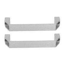 2 Stück Türgriffzubehör 180 mm Lochabstand Aluminiumlegierung Hochfester Schrankgriff Moderner Torgriff Silber